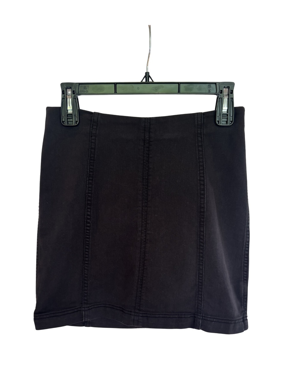 Free People Black Denim Mini Skirt - Size 6